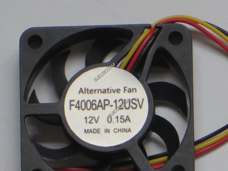 ICFAN F4006AP-12USV 12V 0.15A 3wires cooling fan, substitute