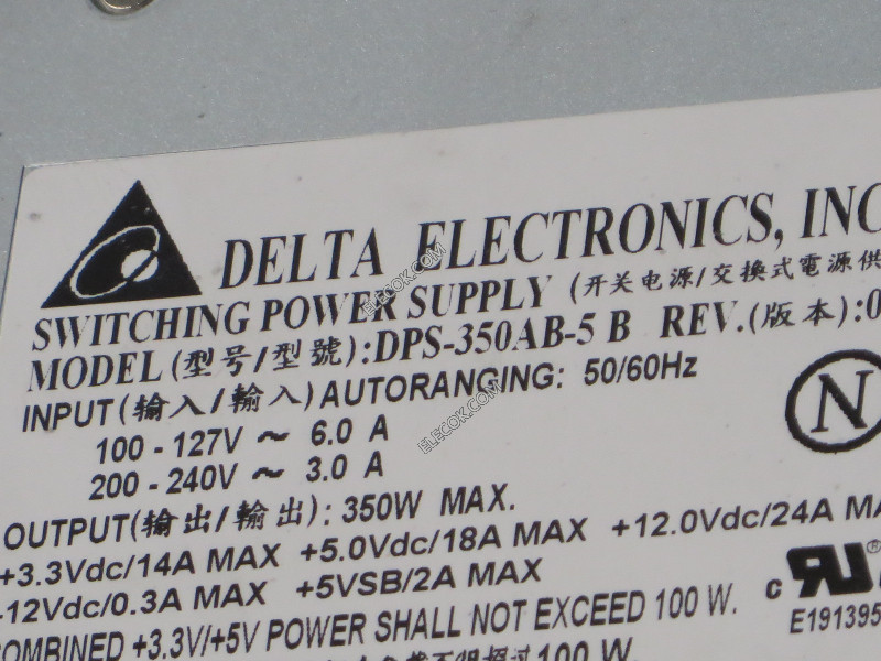 Delta DPS-350AB-5 A / B 350W IPC Server Alimentazione Elettrica usato 