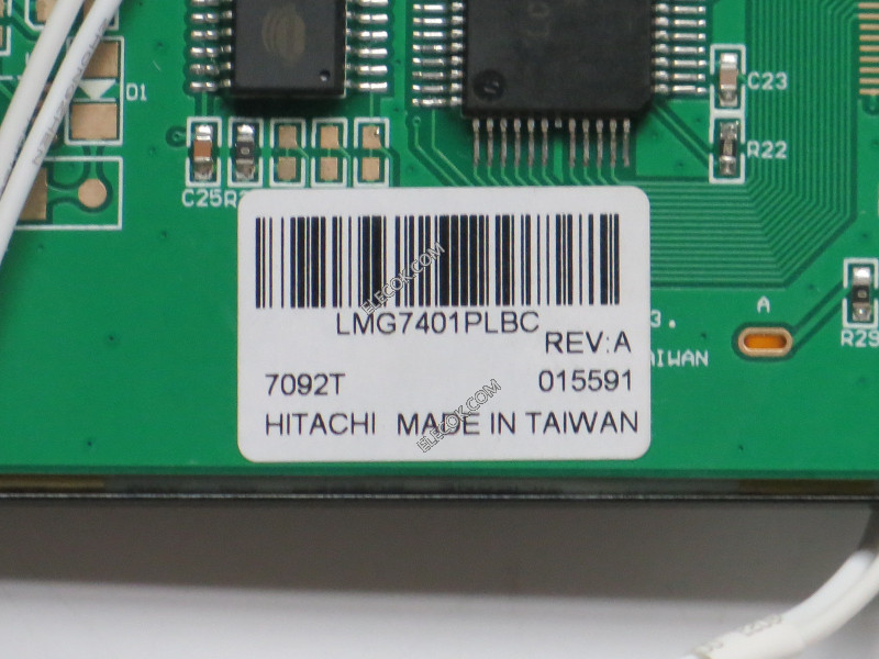 LMG7401PLBC 5,1" STN LCD Platte für HITACHI Replace schwarz film 