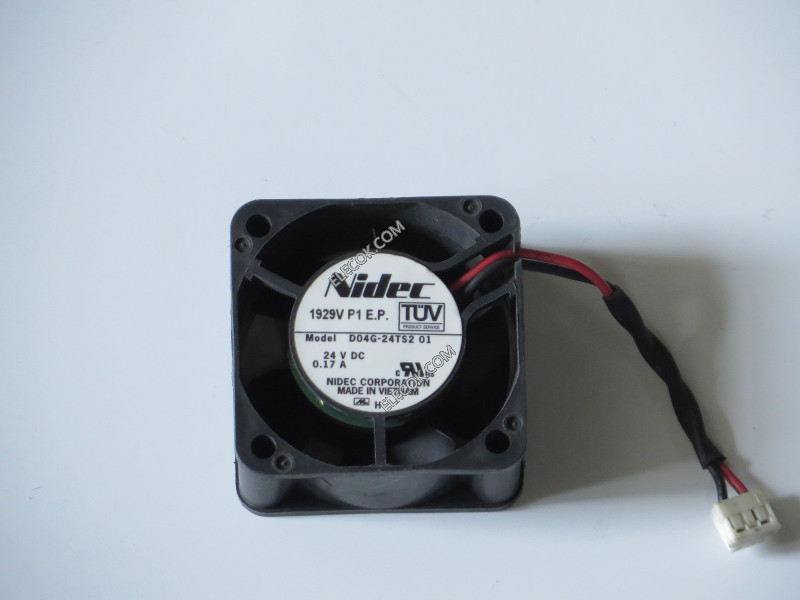 Nidec D04G-24TS2 01 24V 0,17A 2wires Cooling Fan Refurbished 