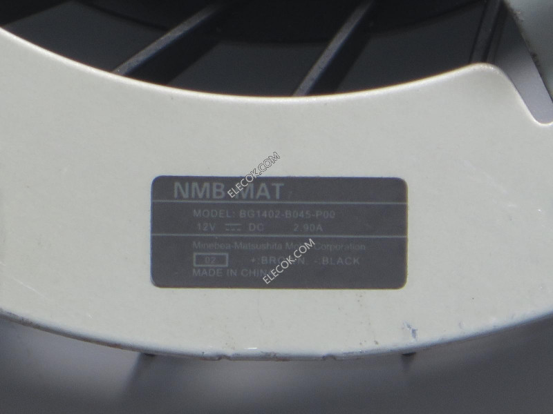 NMB BG1402-B045-P00 12V 2.90A 3 線冷却ファン改装済み