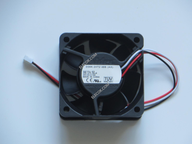 Nidec D06K-24TU 24V 0,1A 3wires Cooling Fan 