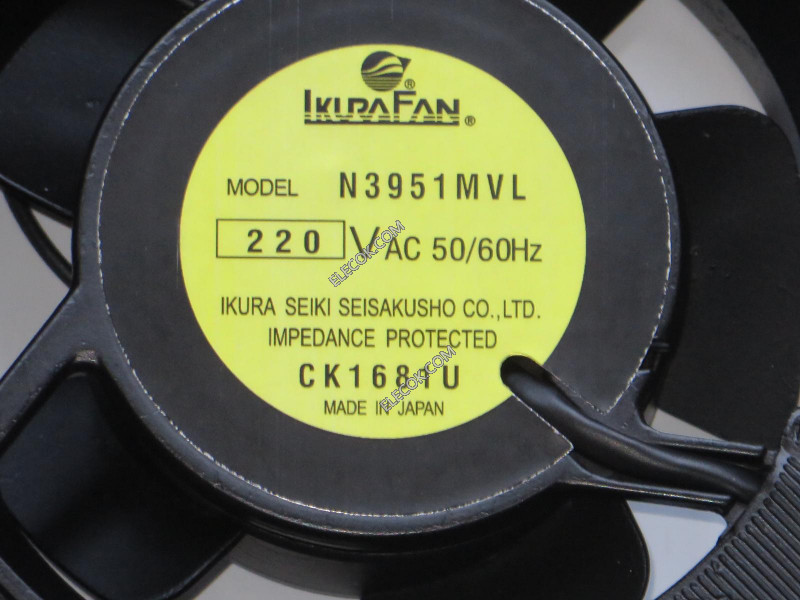IKURA N3951MVL 220V 50/60HZ 2 câbler Ventilateur 