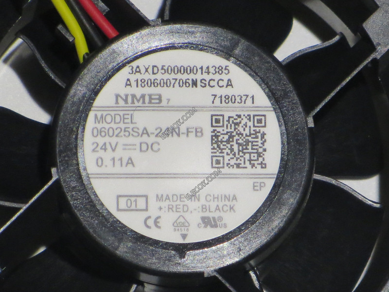 NMB 06025SA-24N-FB 24V 0.11A 3선 냉각 팬 