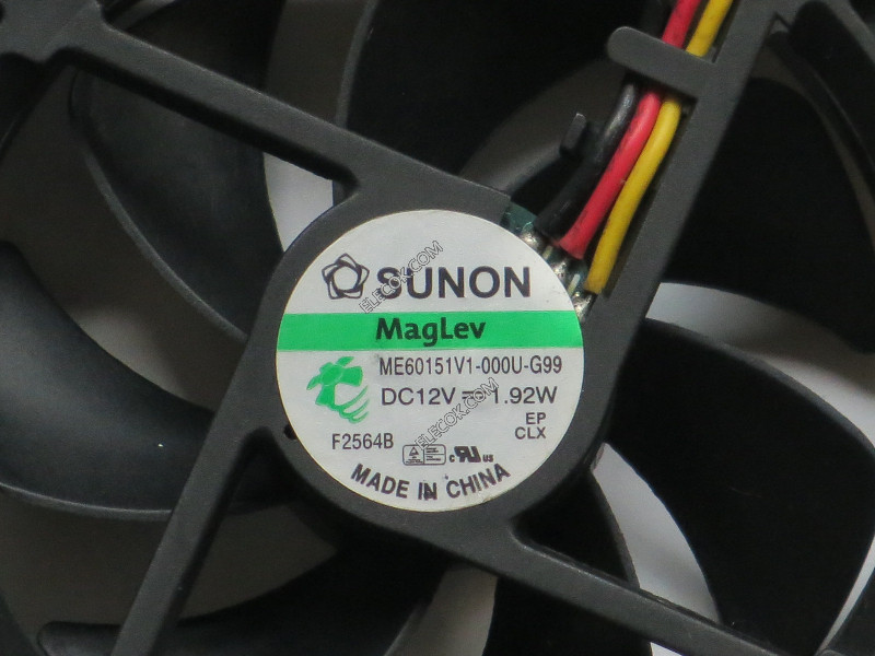 SUNON ME60151V1-000U-G99 12V 1,92W 3 draden Koelventilator 