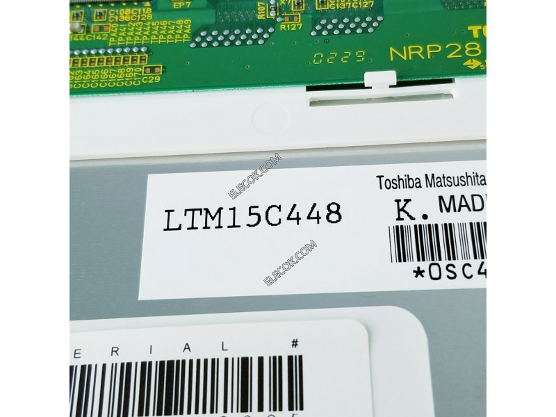 LTM15C448 15.0" a-Si TFT-LCDPanel にとってTOSHIBA 