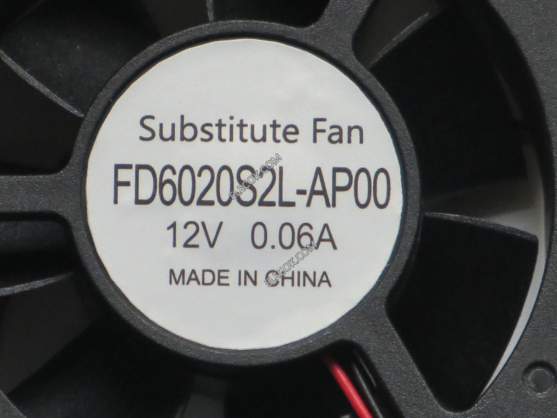 FD6020S2L-AP00 12V 0.06A 2wires Cooling Fan, substitute