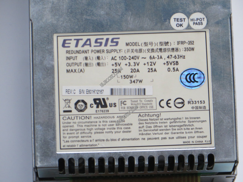 ETASIS IFRP-352 Server - Power Supply 350W, IFRP-352 used