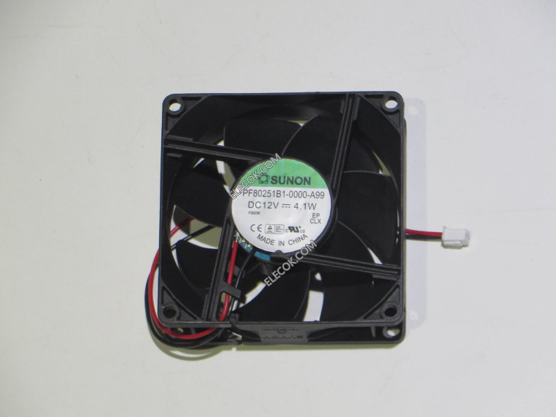 SUNON PF80251B1-0000-A99 8025 12V 4,1W 2 câbler Ventilateur 