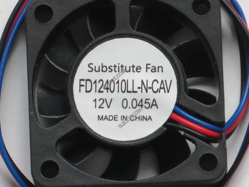 Y.S.TECH FD124010LL-N-CAV 12V 0,045A 3wires Cooling Fan Replace 