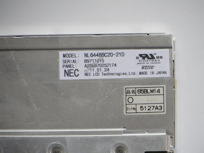 NL6448BC20-21D 6,5" a-Si TFT-LCD Pannello per NEC usato 