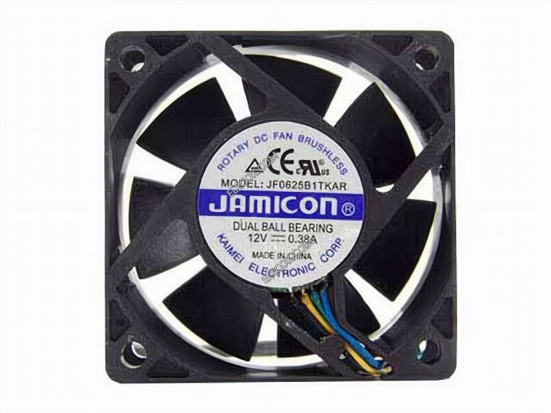 JAMICON JF0625B1TKAR 12V 0,38A 4 câbler ventilateur 