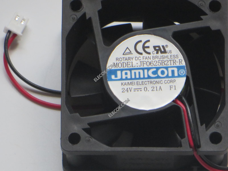 JAMICON JF0625B2TR-R 24V 0,21A 2 draden koelventilator 