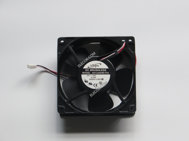 ADDA AD1224HB-F53 24V 0.32A 3wires Cooling Fan