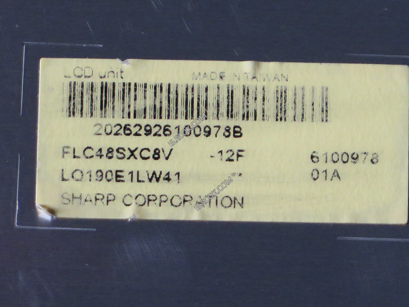 FLC48SXC8V-12F 19.0" a-Si TFT-LCD Panel för FUJITSU 