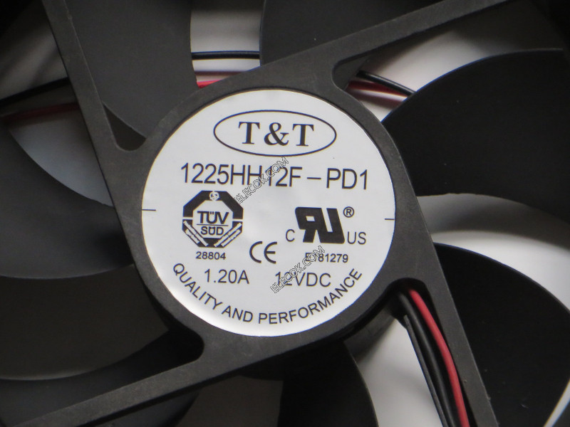 T&amp;T 1225HH12F-PD1 12V 1.20A 2wires cooling fan