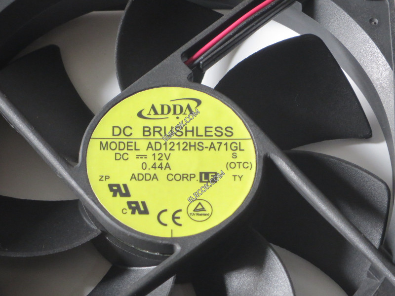ADDA AD1212HS-A71GL 12V 0.44A 5.28W 2線冷却ファン