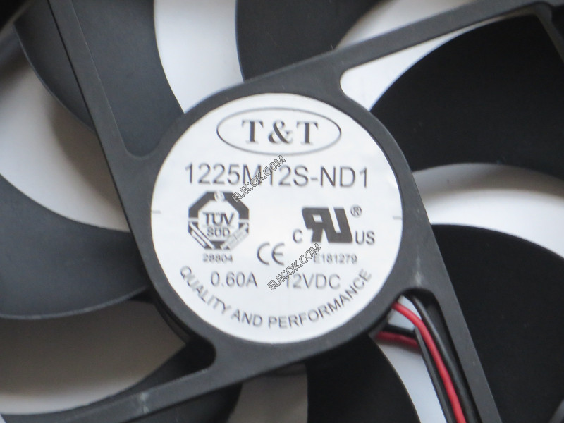 T&amp;T 1225M12S-ND1 12V 0,06A 2 câbler ventilateur 