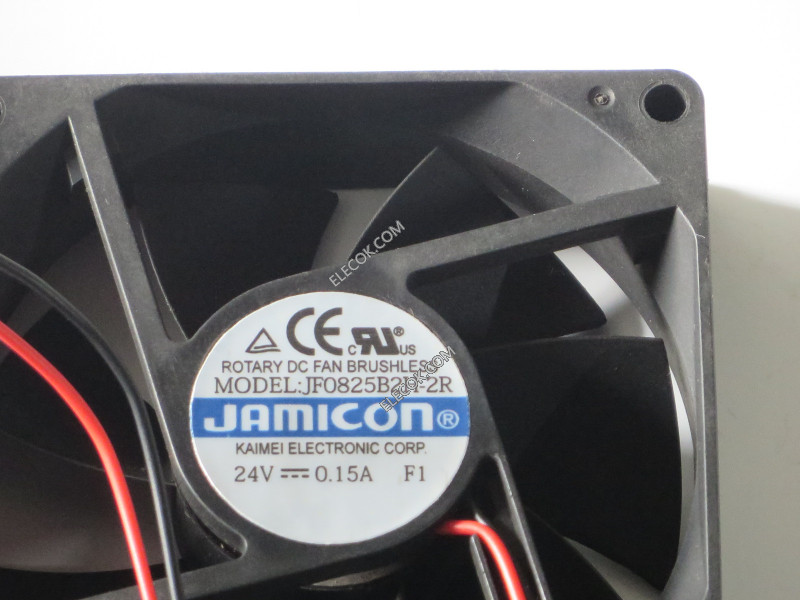 JAMICON JF0825B2H-2R 24V 0.15A 2선 냉각 팬 