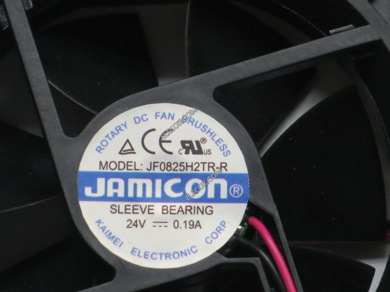 JAMICON JF0825H2TR-R 24V 0,19A 2wires cooling fan 