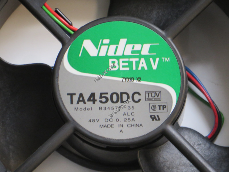 Nidec TA450DC B34578-35 48V 0,25A 4 fili Ventilatore 