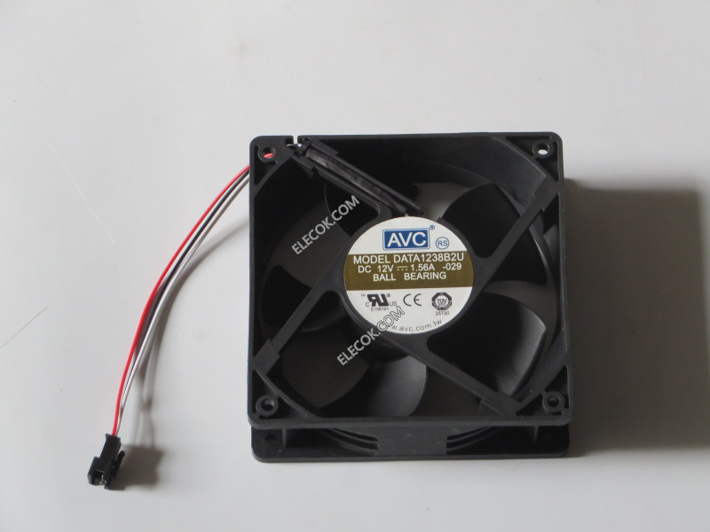 AVC DATA1238B2U 12V 1.56A 3wires cooling fan