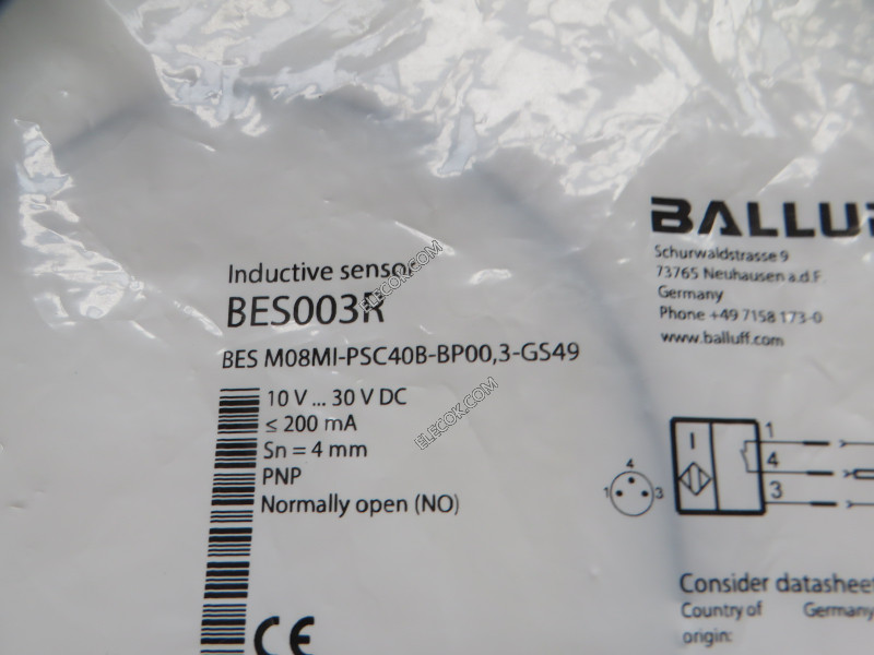 Balluff BES003R Inductive Proximity Sensors