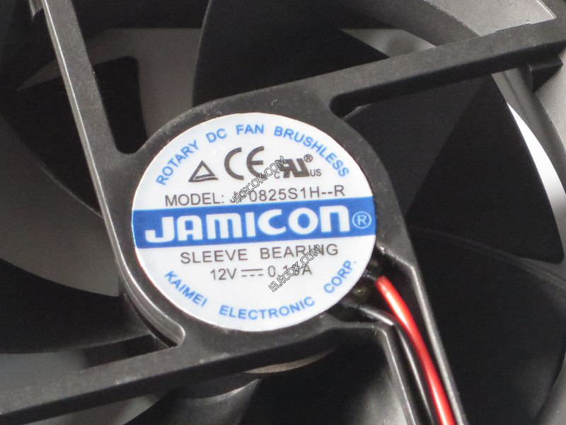 JAMICON JF0825S1H-R 12V 0,19A 2 ledninger kjølevifte 