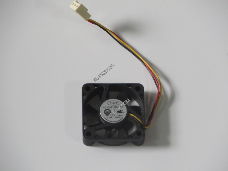 T&amp;T 4010M12B NF1 12V 0.16A 3wires cooling fan