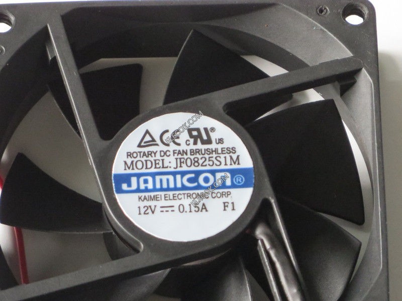 JAMICON JF0825S1M 12V 0,15A 2cable enfriamiento ventilador 