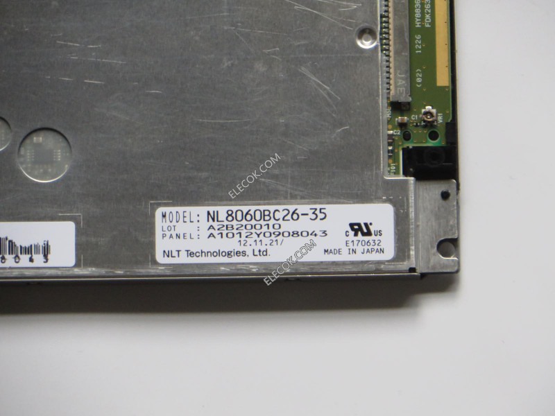 NL8060BC26-35 10.4" a-Si TFT-LCD パネルにとってNEC 中古品