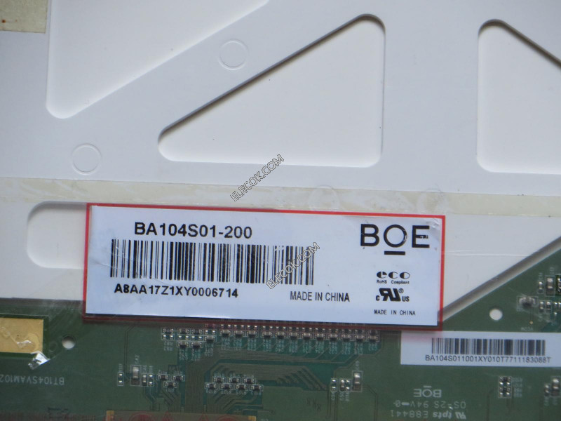 BA104S01-200 10.4" a-Si TFT-LCD パネルにとってBOE 在庫新品