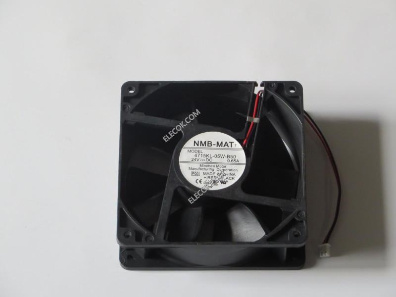 NMB 4715KL-05W-B50 24V 0.65A 2wires Cooling Fan Refurbished
