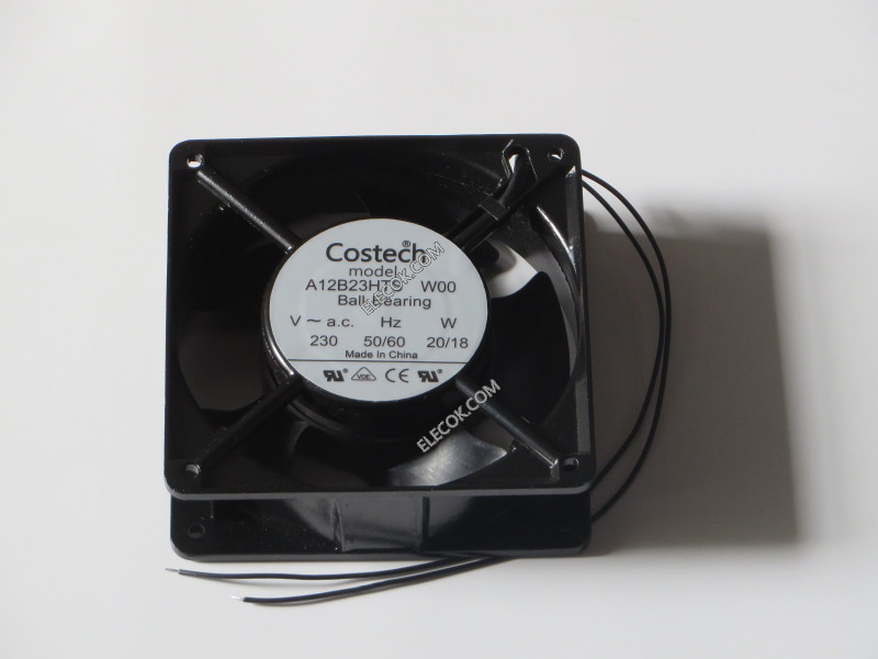 Costech A12B23HTS W00 230V 20/18W 2 draden Koelventilator 