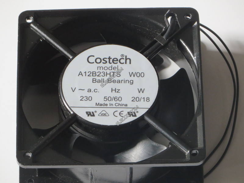 Costech A12B23HTS W00 230V 20/18W 2 ledninger Kjølevifte 