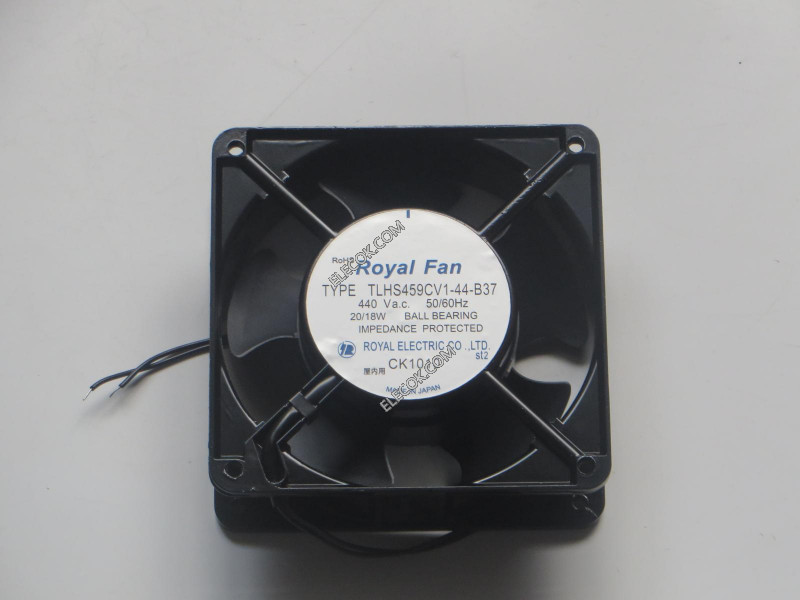 ROYAL TIPO TLHS459CV1-44-B37 440V 20/18W 2cable Enfriamiento Ventilador Replace El Plastico aspas 