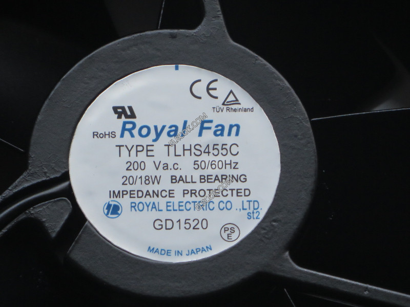 Royal TLHS455C 200V 0.10/0.09A 20/18W  Cooling Fan  refurbished