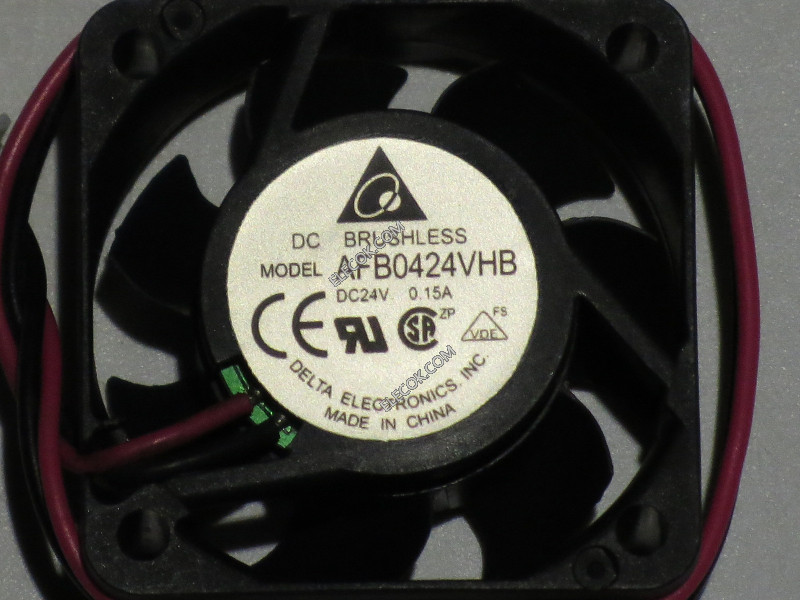 DELTA AFB0424VHB 24V 0.15A 2wires Cooling Fan
