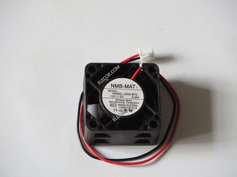 NMB 1608KL-04W-B70 12V 0,25A 2 câbler ventilateur 