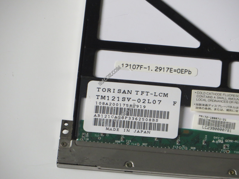 TM121SV-02L07 12,1" a-Si TFT-LCD Platte für TORISAN 