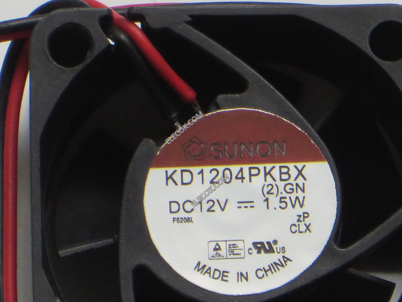 Sunon KD1204PKBX (2).GN 12V  1.5W 2wires Cooling Fan