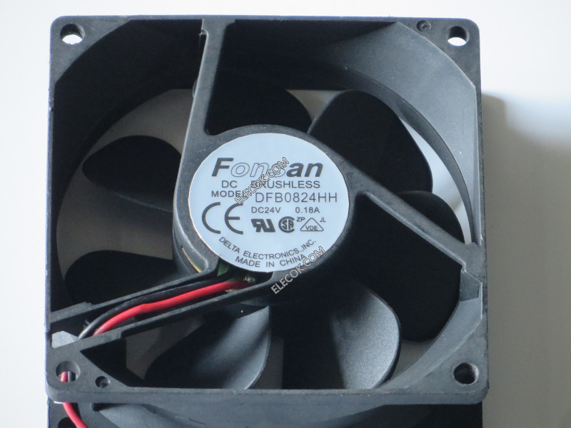 DELTA DFB0824HH 24V 0.18A 2wires Cooling Fan