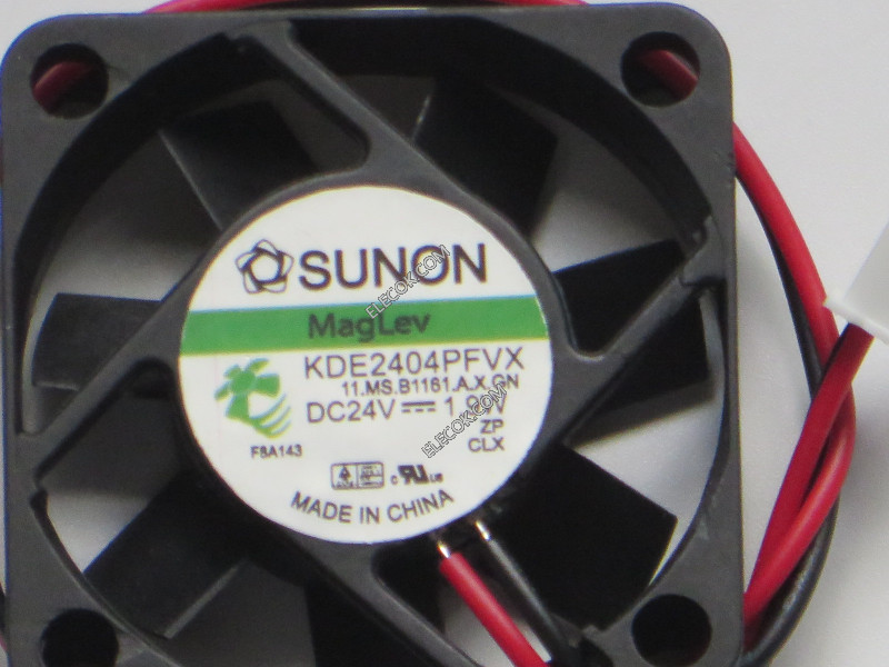SUNON KDE2404PFVX 24V 1.9W 2wires Cooling Fan
