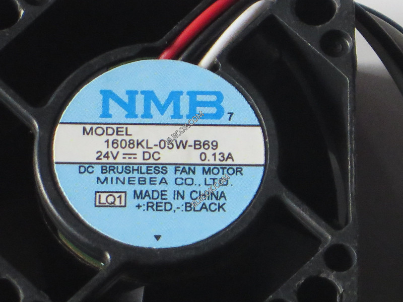 NMB  4020  1608KL-05W-B69  24V 0.13A  Three-wire fan