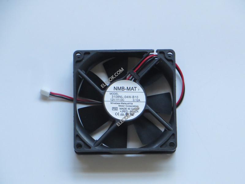 NMB 3108NL-04W-B10-P00 12V 0.12A  2wires Cooling Fan