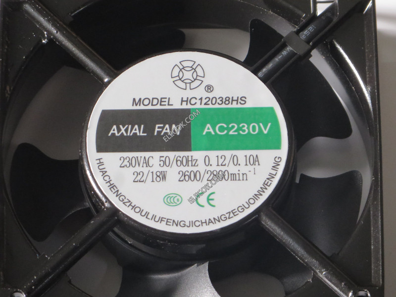AXIAL HC12038HS 230V 0.12/0.10A 22/18W 冷却ファン