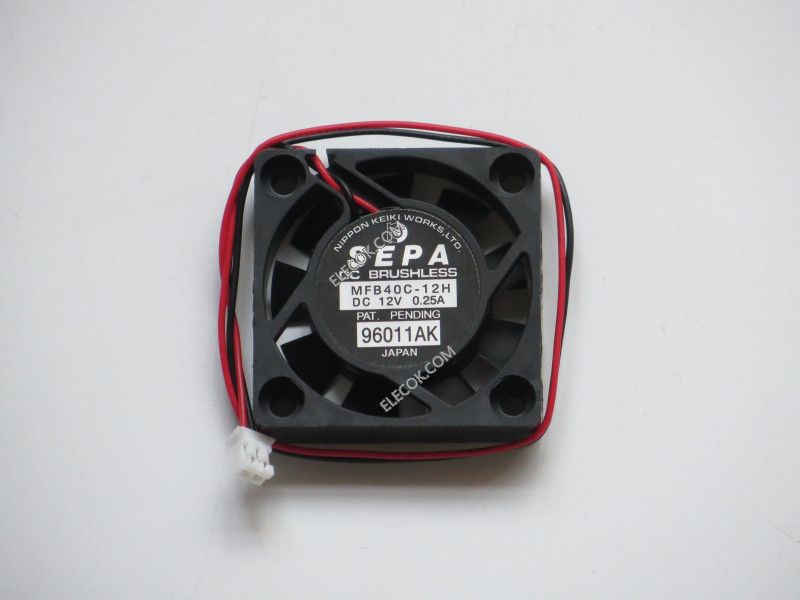SEPA MFB40C-12H 12V 0.25A 2wires Cooling Fan