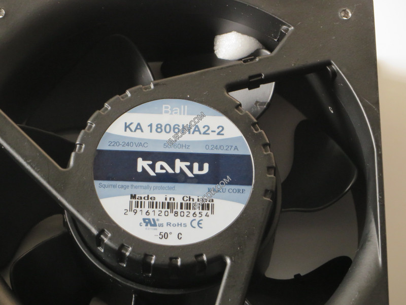 KAKU KA1806HA2-2 220/240V 0.24/0.27A 冷却ファン改装済み無しnet cover 