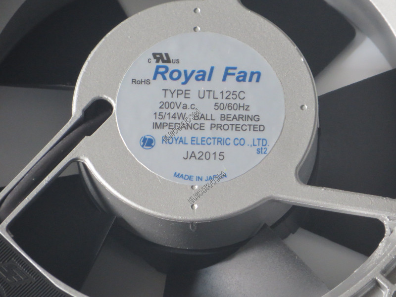 Royal UTL125C 200V 0,075/0,07A 15/14W Kylfläkt 