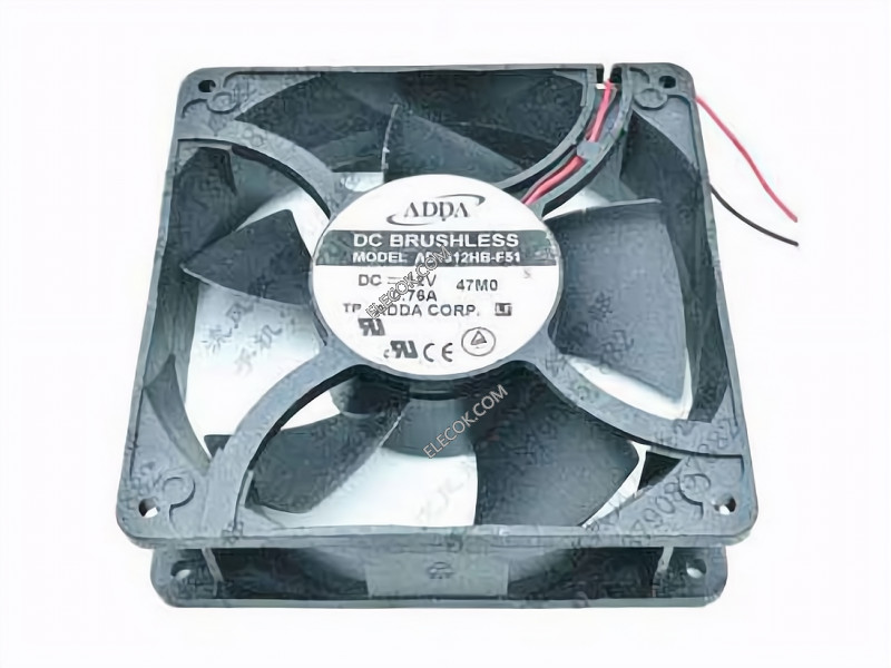 ADDA AD1312HB-F51 12V 0,76A 2 câbler Ventilateur 